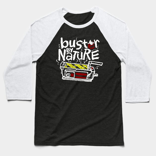 Buster by Nature (collab w/ illproxy) Baseball T-Shirt by GoodIdeaRyan